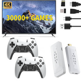 M22 Video Game Stick 4K 64G 30000+ Retro Games Dual Controllers | Supports 52 Emulators (PSP/N64/PS1/3D/Arcade)